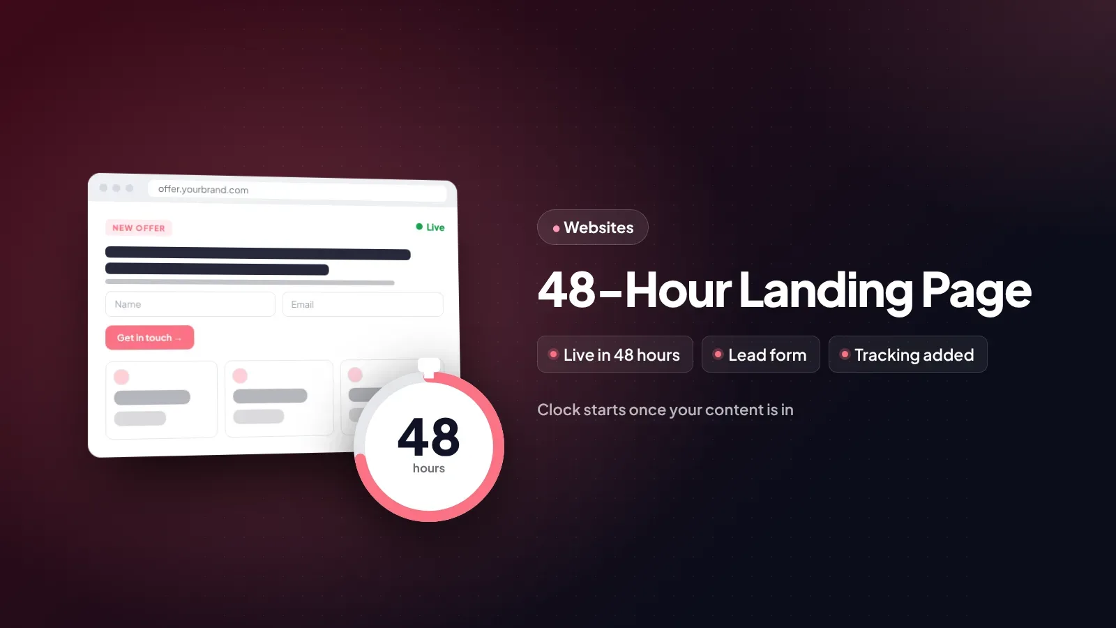 48-Hour Landing Page by WOGLOBAL