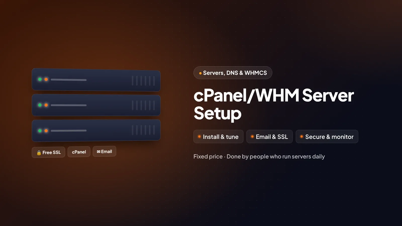 cPanel/WHM Server Setup by WOGLOBAL