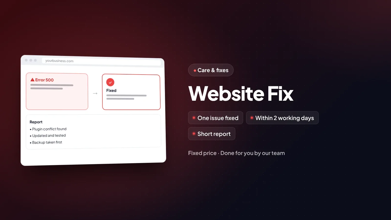 Website Fix by WOGLOBAL