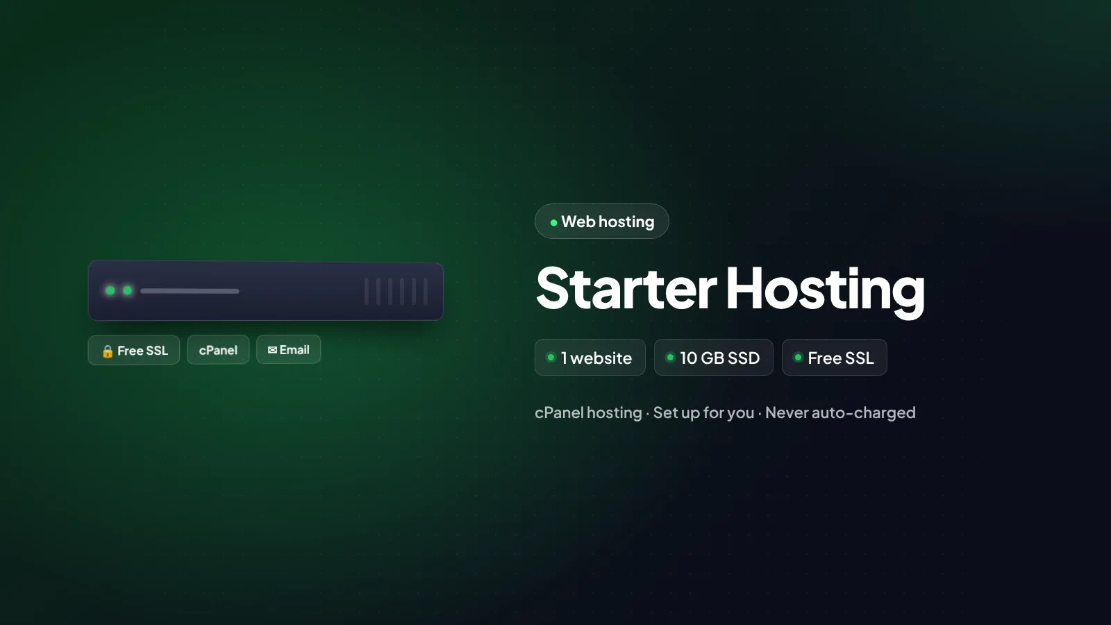 Starter Hosting by WOGLOBAL